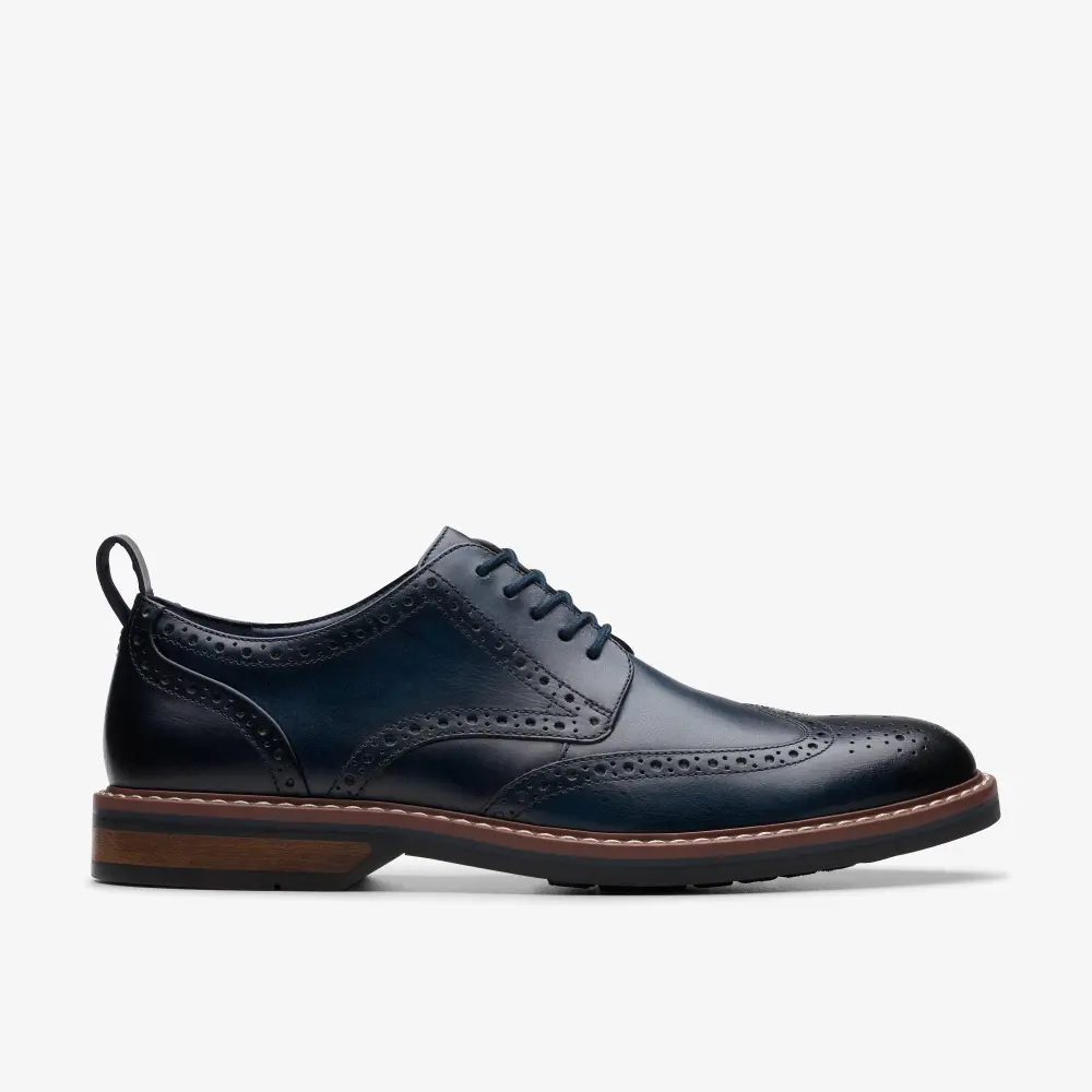 Aldwin Limit Herren-Oxford-Schuhe aus marineblauem Leder online