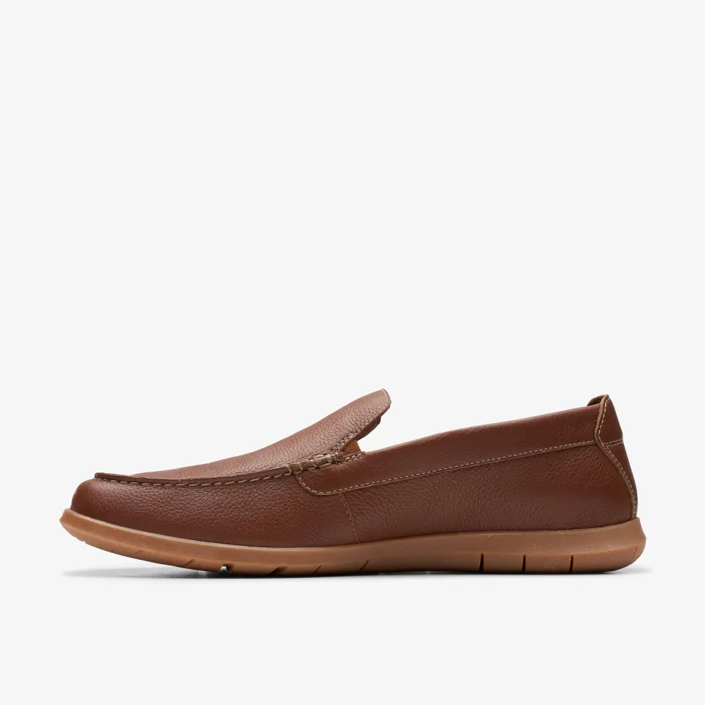 Flexway Step Herren-Slipper aus hellbraunem Leder online