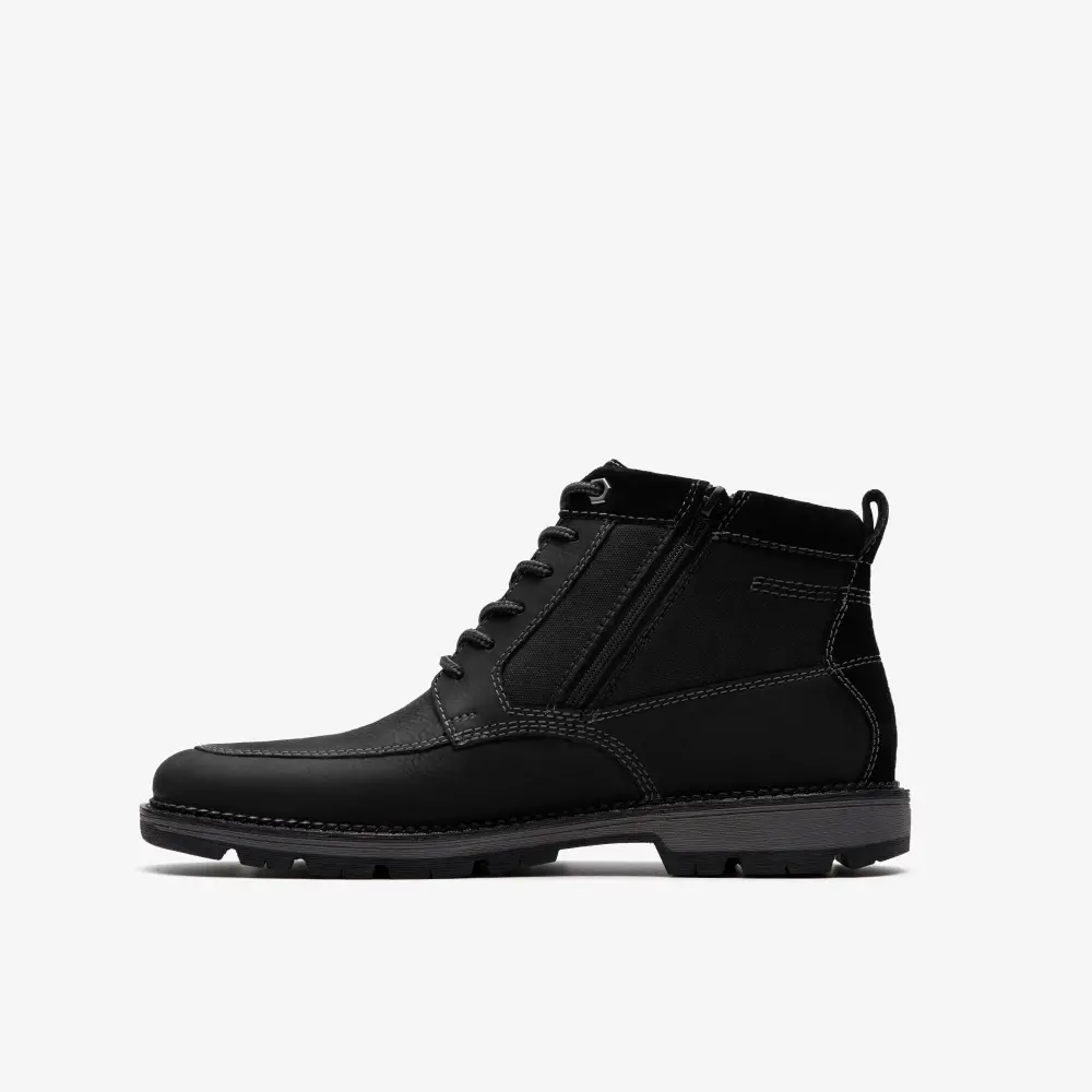 Herren-Ankle-Boots aus schwarzem Leder, Modell Maplewalk Rise online