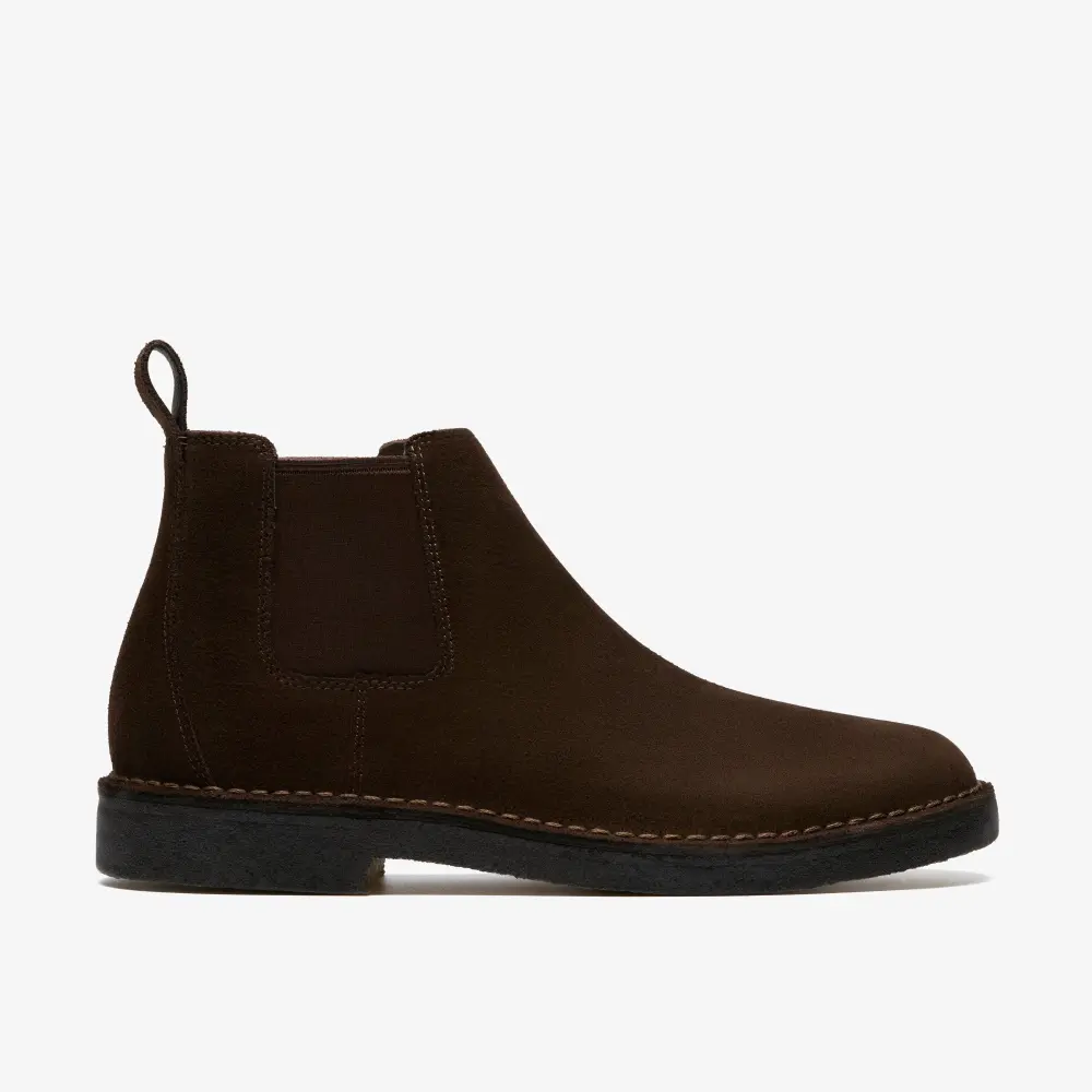Herren Desert Chelsea Boots aus dunkelbraunem Wildleder online