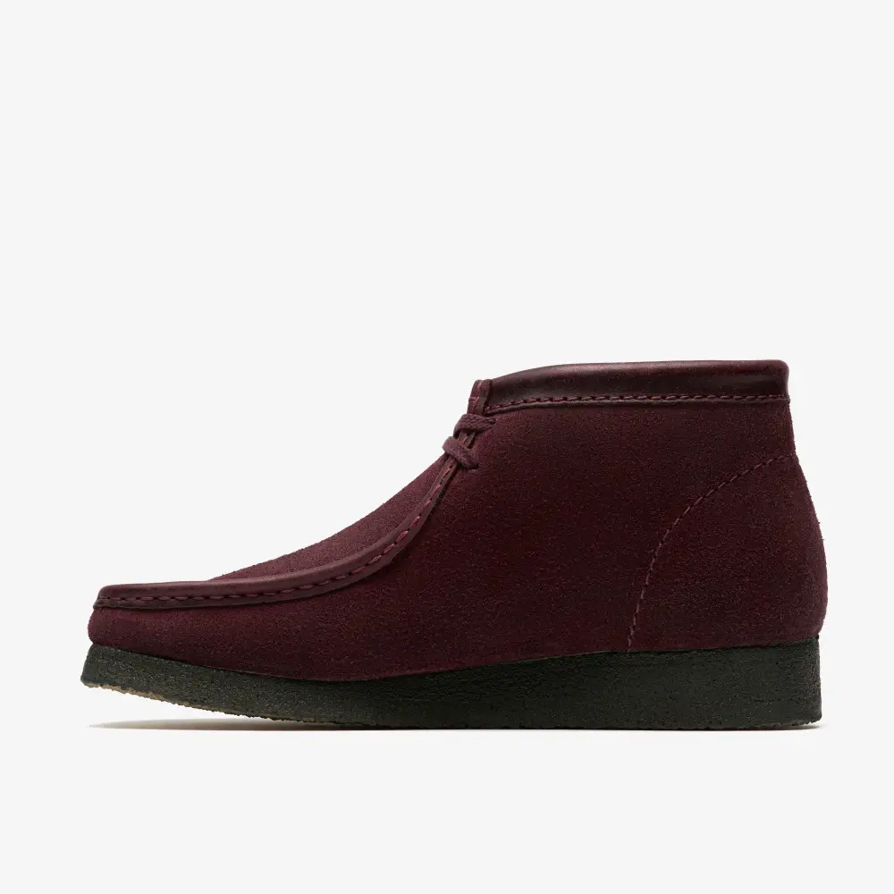 Herren-Wallabee-Stiefel aus lila-traubenfarbenem Wildleder online