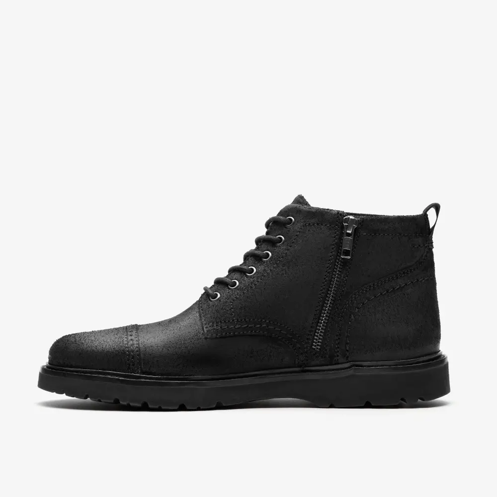 Herren Weltridge Zip Schwarze Wachsstiefeletten online