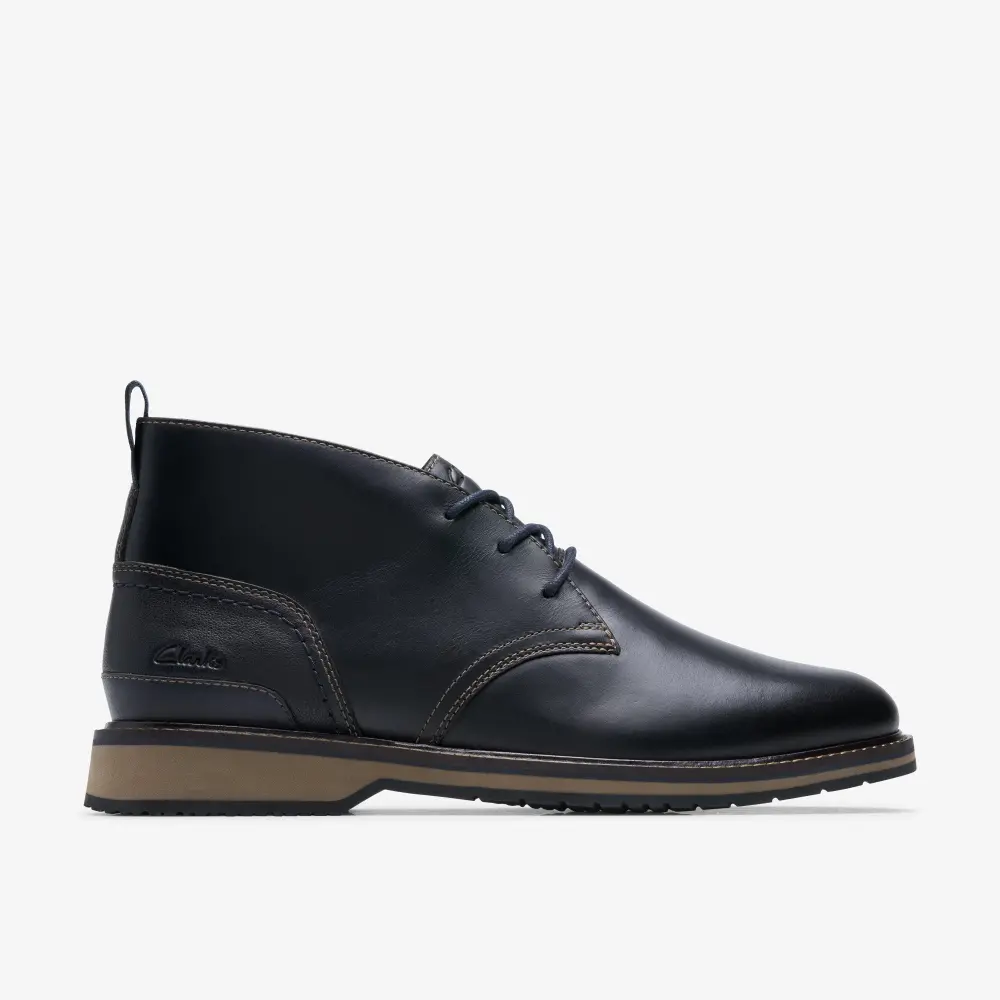 Monahan Chukka Herrenstiefel, schwarz, glatt online