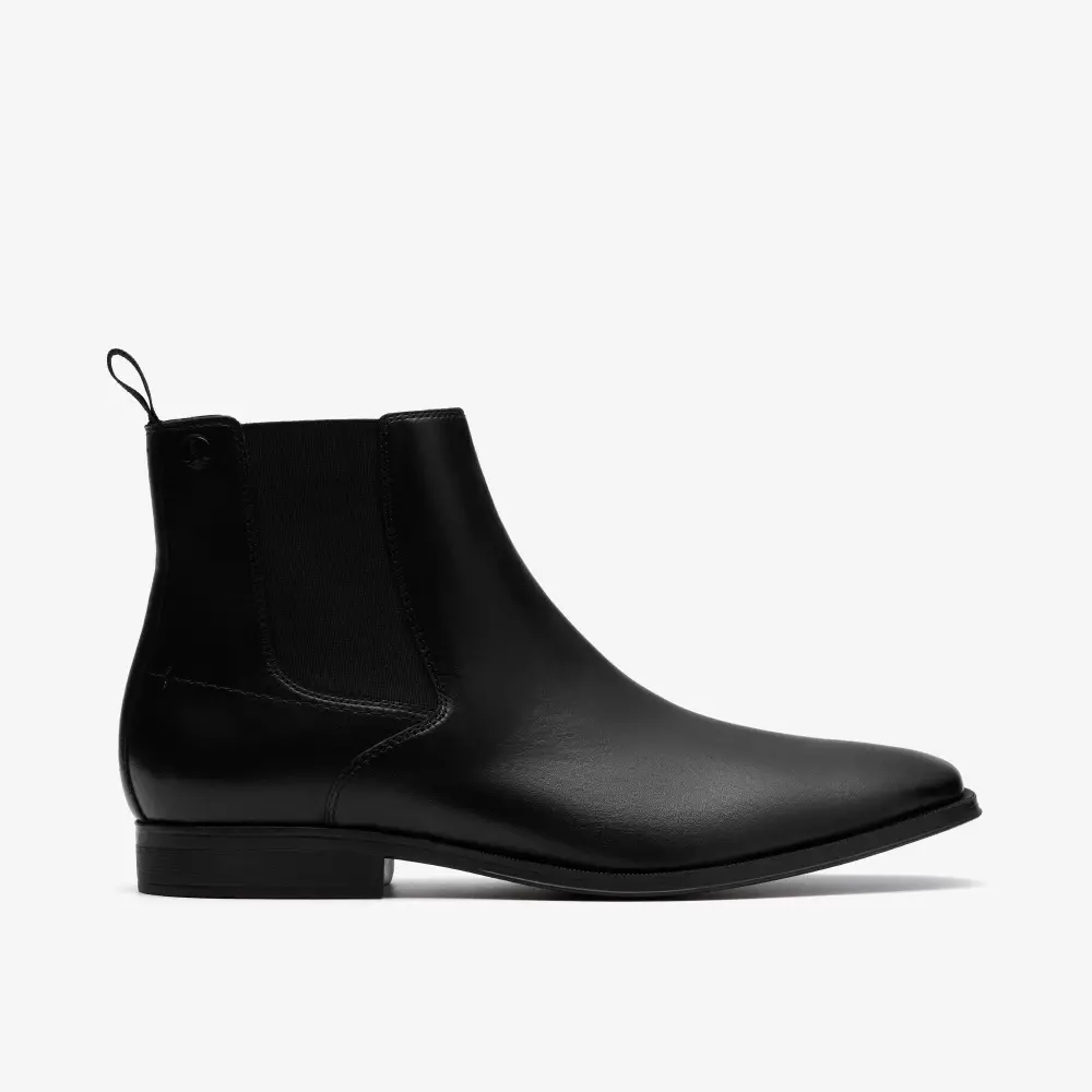 Paulton Easy Chelsea Boots aus schwarzem Leder für Herren online