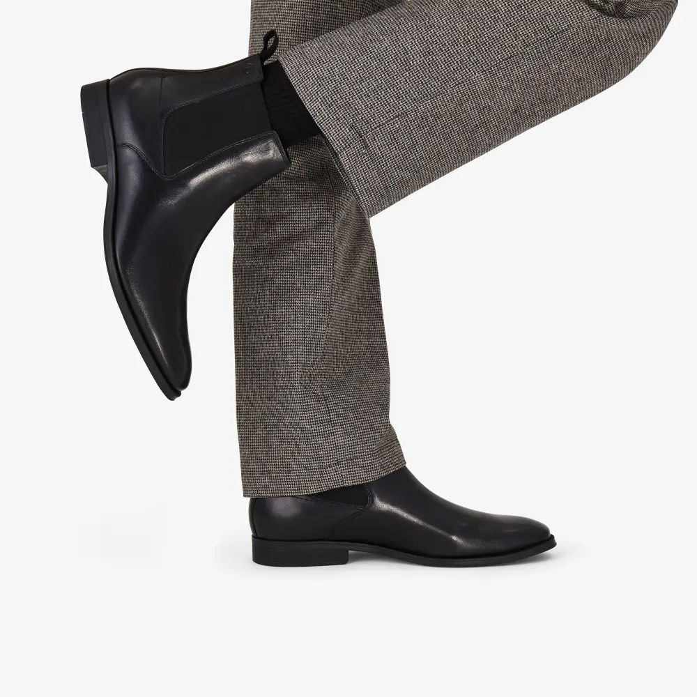 Paulton Easy Chelsea Boots aus schwarzem Leder für Herren online