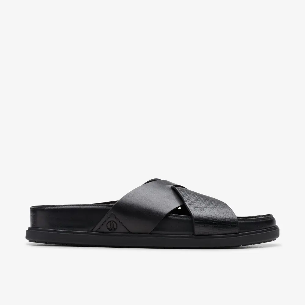 Torford Cross Herren-Sandalen aus schwarzem Leder online