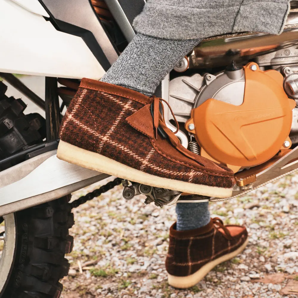 Wallabee Herrenstiefel, rostfarbener Tweed online