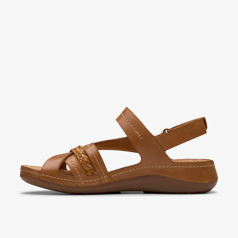 Cecily Strap Damen-Sandalen in Hellbraun mit Riemchen online