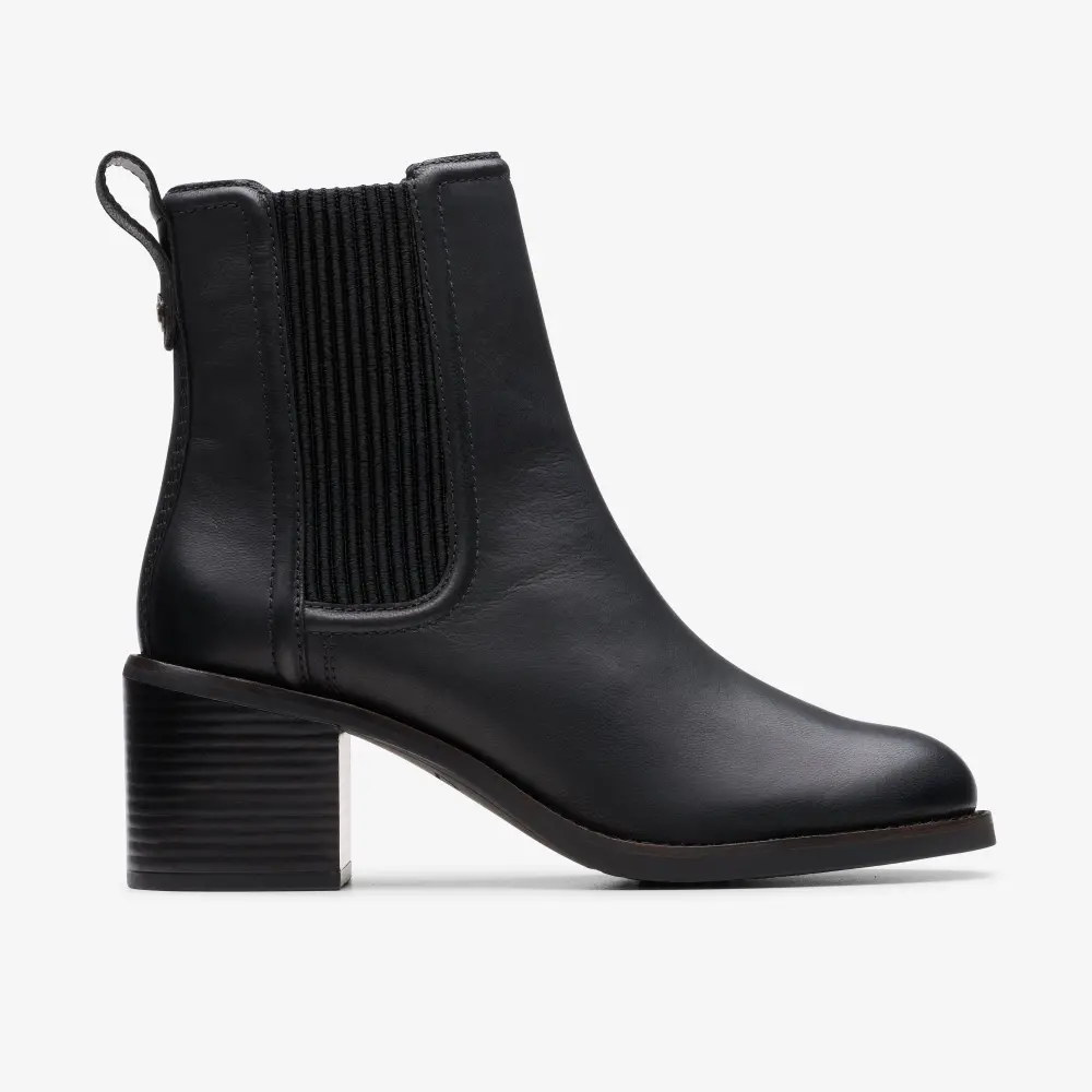 Chamberly Top Chelsea Boots aus schwarzem Leder für Damen online