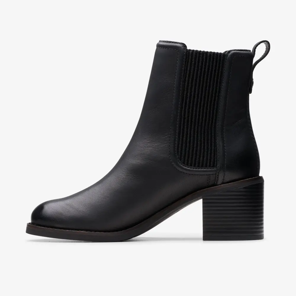 Chamberly Top Chelsea Boots aus schwarzem Leder für Damen online