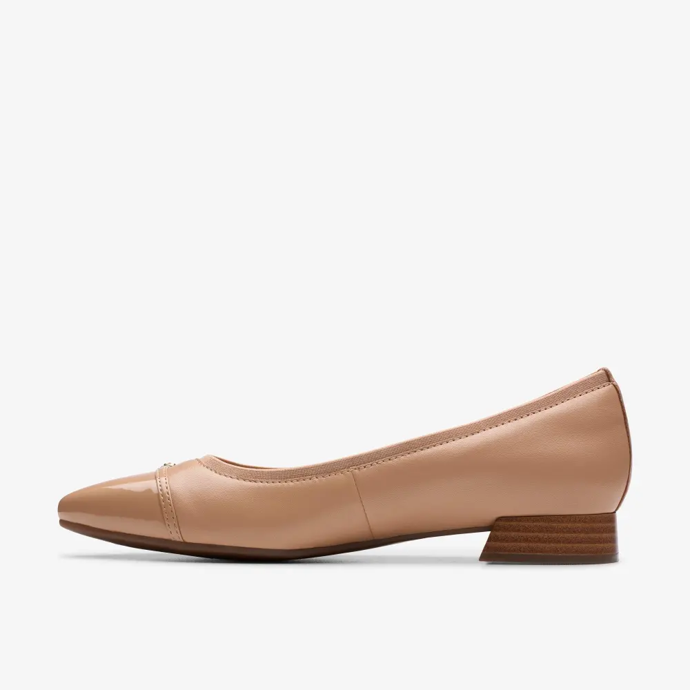 Damen Natalyn Dunkelbeige Leder-Slipper online