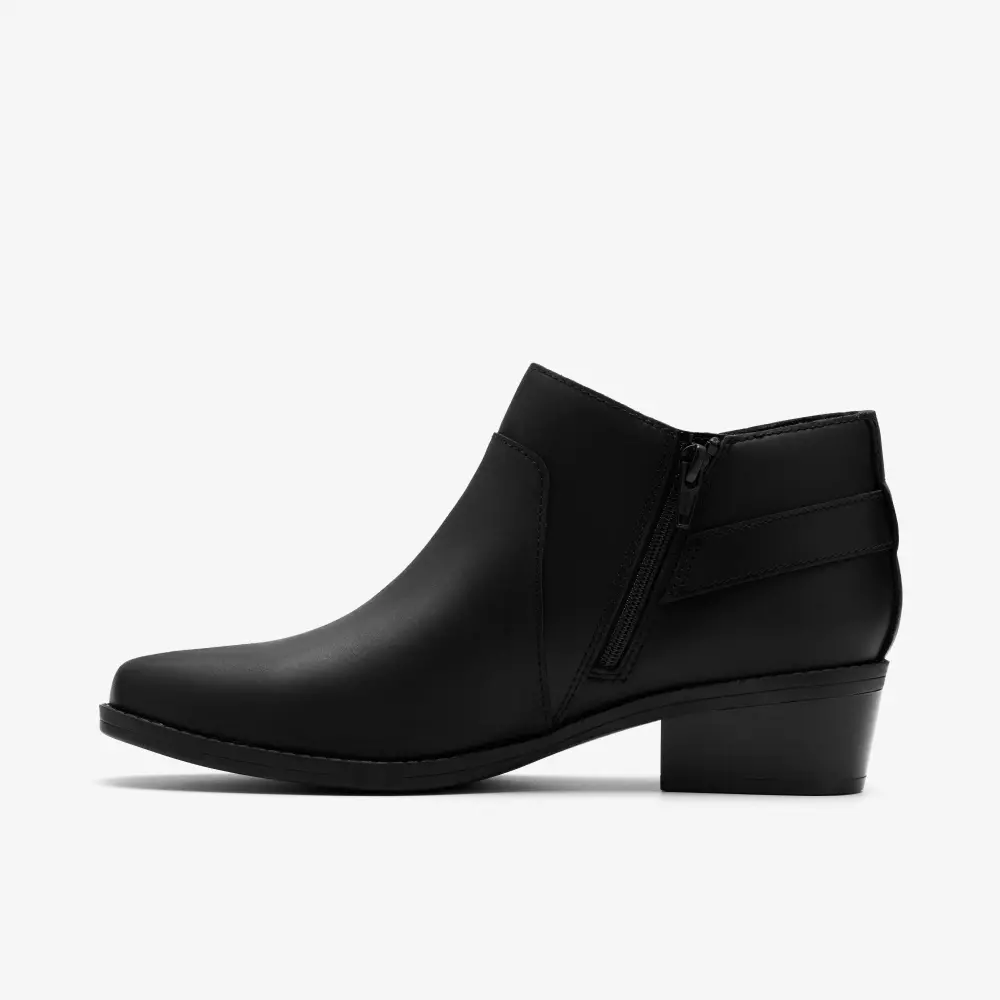 Danyelle Gema Damen-Ankle-Boots aus schwarzem, geöltem Leder online