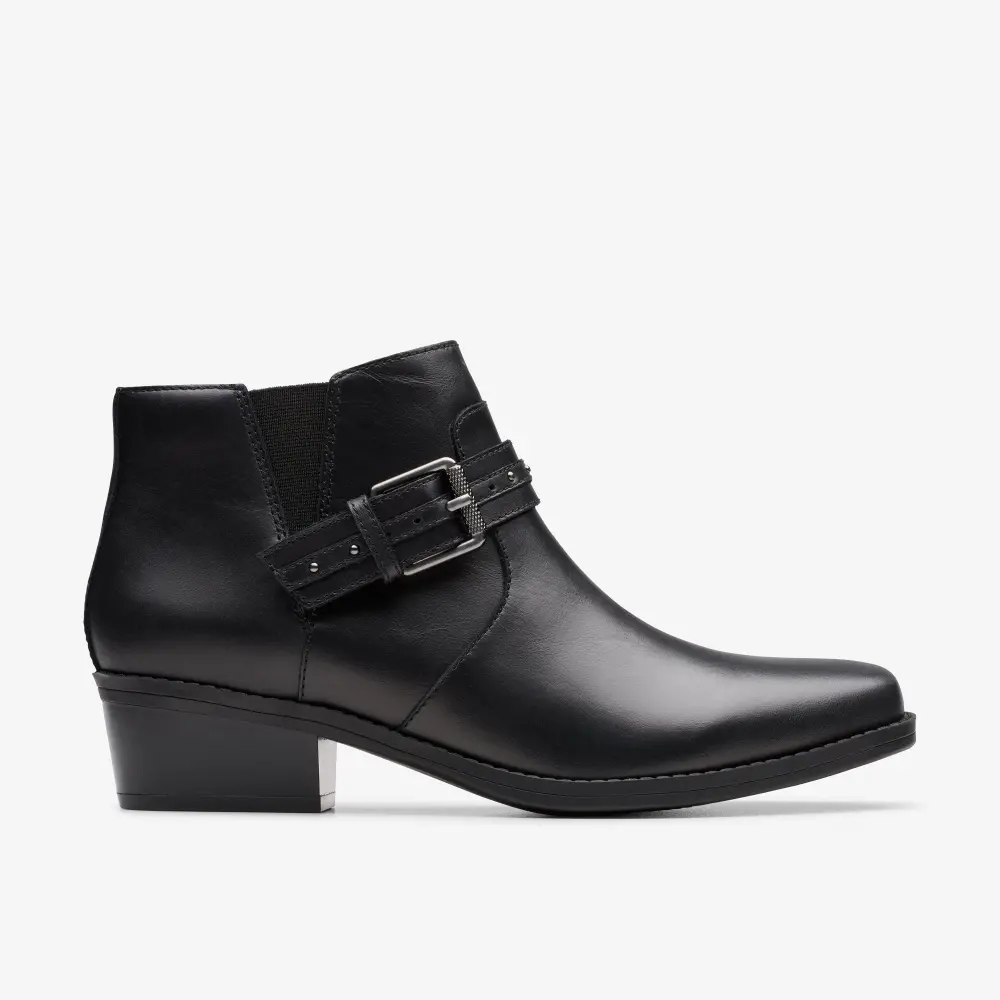 Danyelle Wish Damen-Ankle-Boots aus schwarzem Leder online