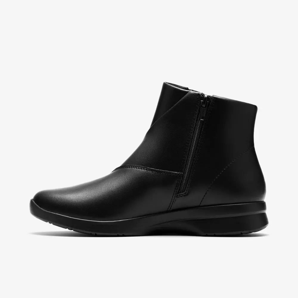 Ellowyn Deva Damen-Ankle-Boots aus schwarzem Leder online