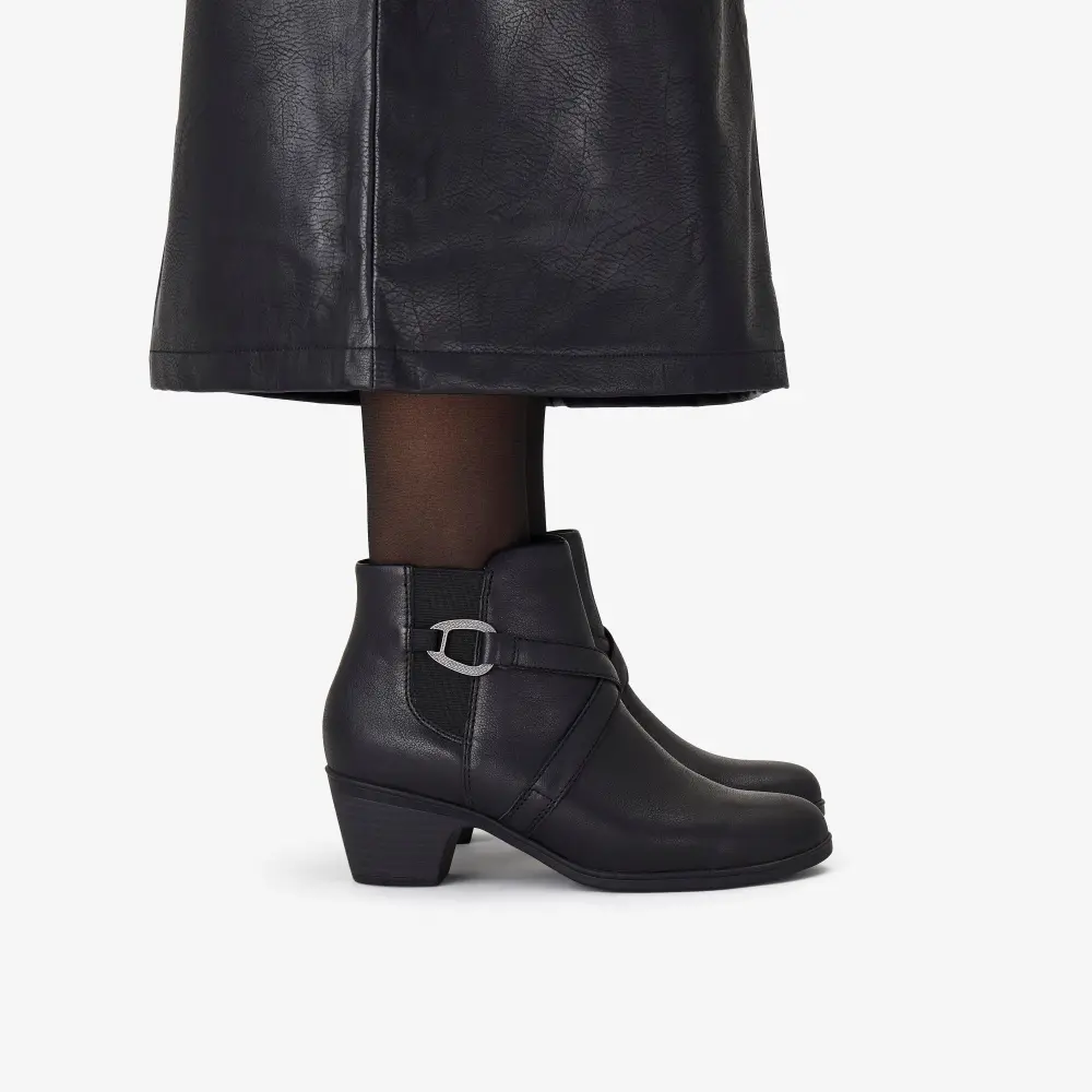 Emily2 Henley Damen-Ankle-Boots aus schwarzem Leder online