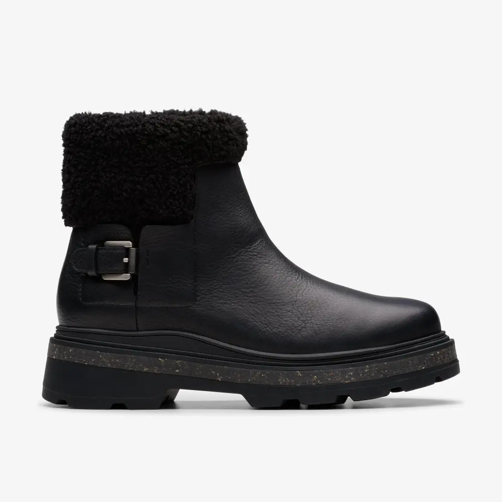 Hencroft Madi WP Damen-Ankle-Boots aus schwarzem, warmgefüttertem Leder, schwarz online