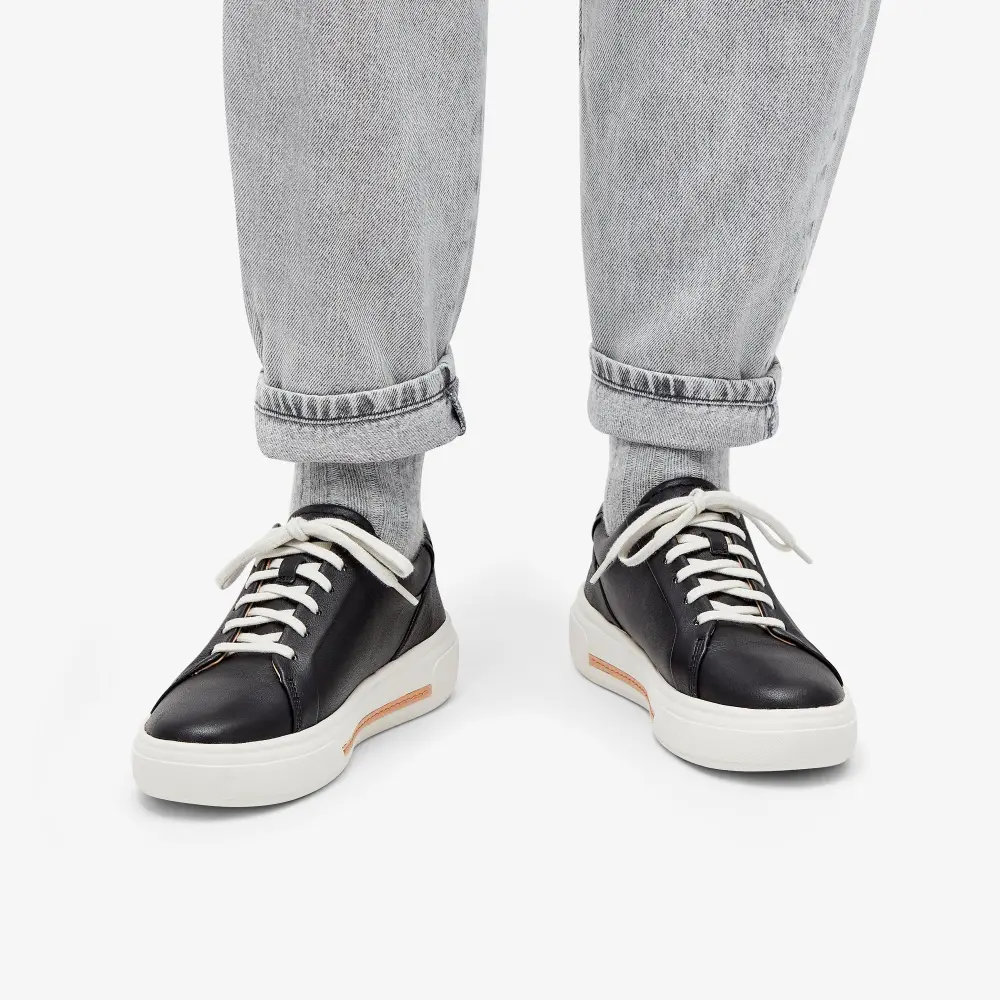 Hollyhock Walk Damen-Sneaker aus schwarzem Leder online