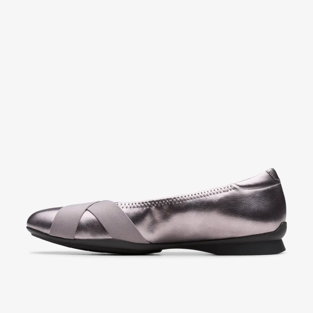 Jazmynn Gem Damen-Slipper in Dunkelzinn-Metallic online