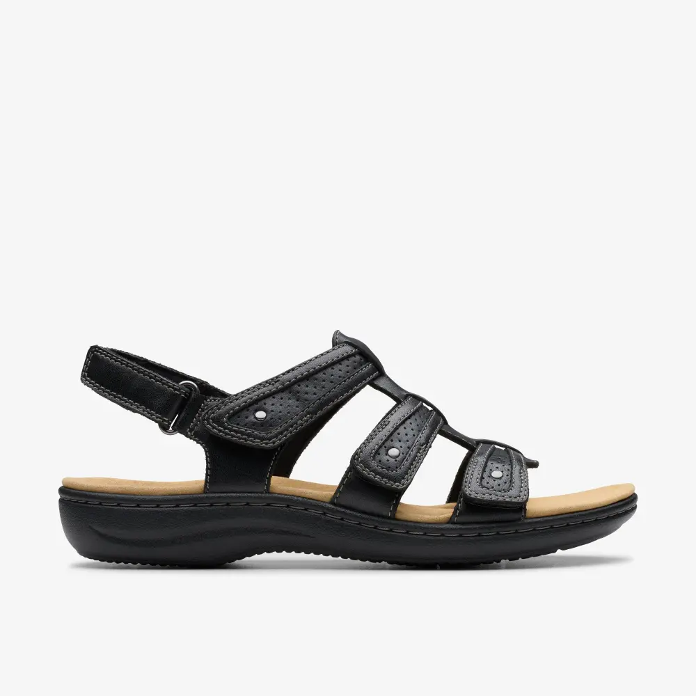 Laurieann Ivy Damen-Sandalen aus schwarzem Leder online