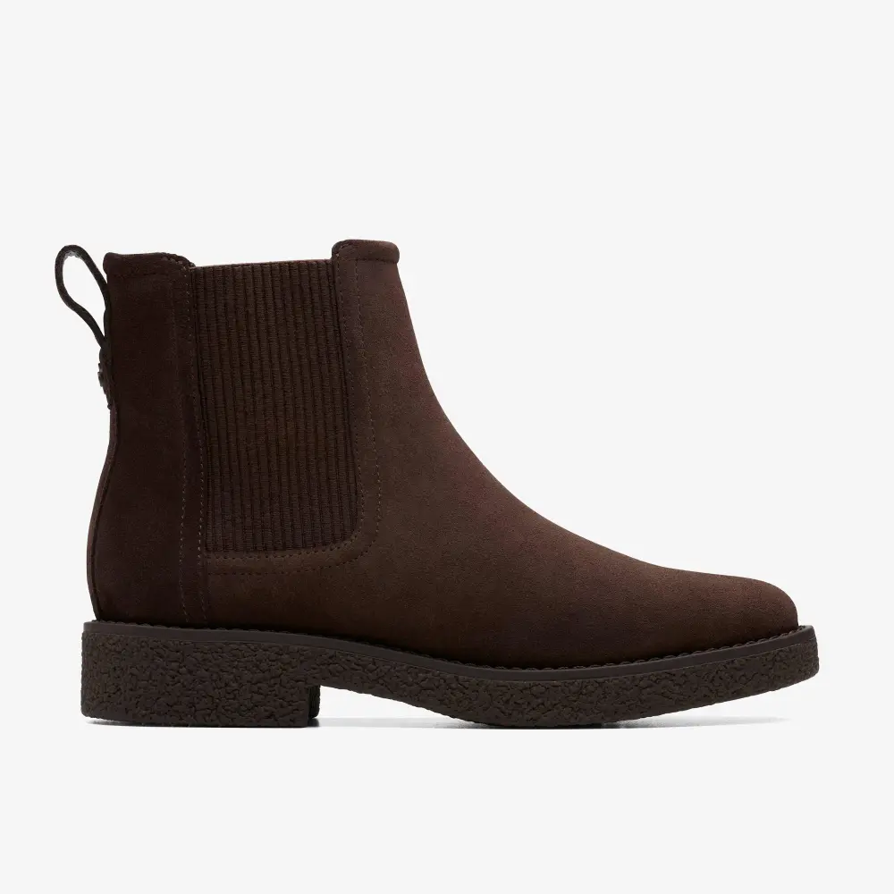 Nella Top Chelsea Boots für Damen, dunkelbraunes Wildleder online