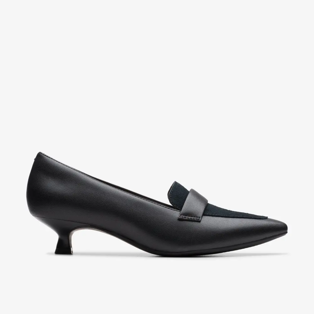Scarlyt Mabel Damen-Loafer aus schwarzem Leder online