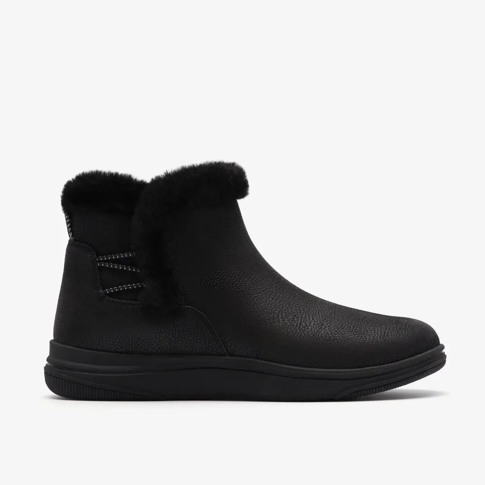 Schwarze Breeze-Ankle-Boots aus Fell für Damen online