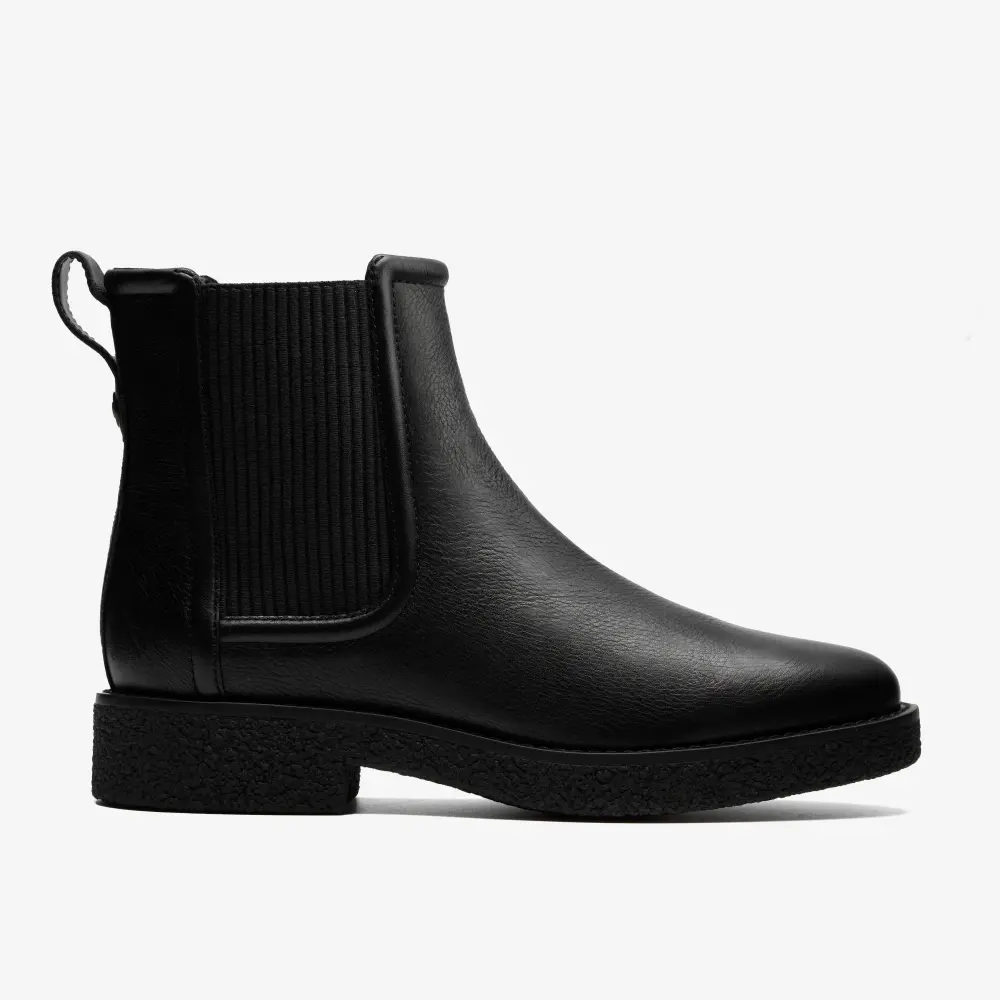 Schwarze Chelsea-Boots aus Leder von Nella für Damen online