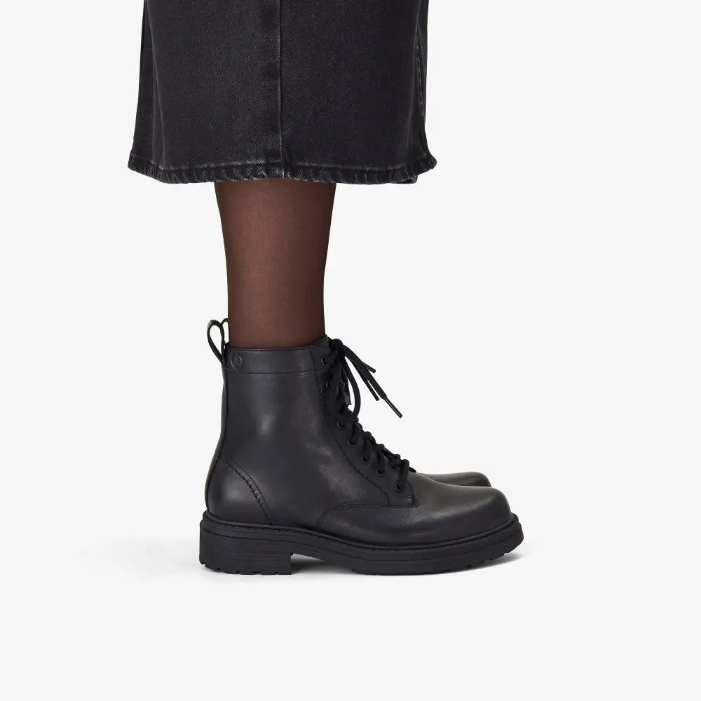 Schwarze Damen-Ankle-Boots aus Leder im Orinoco3-Stil online