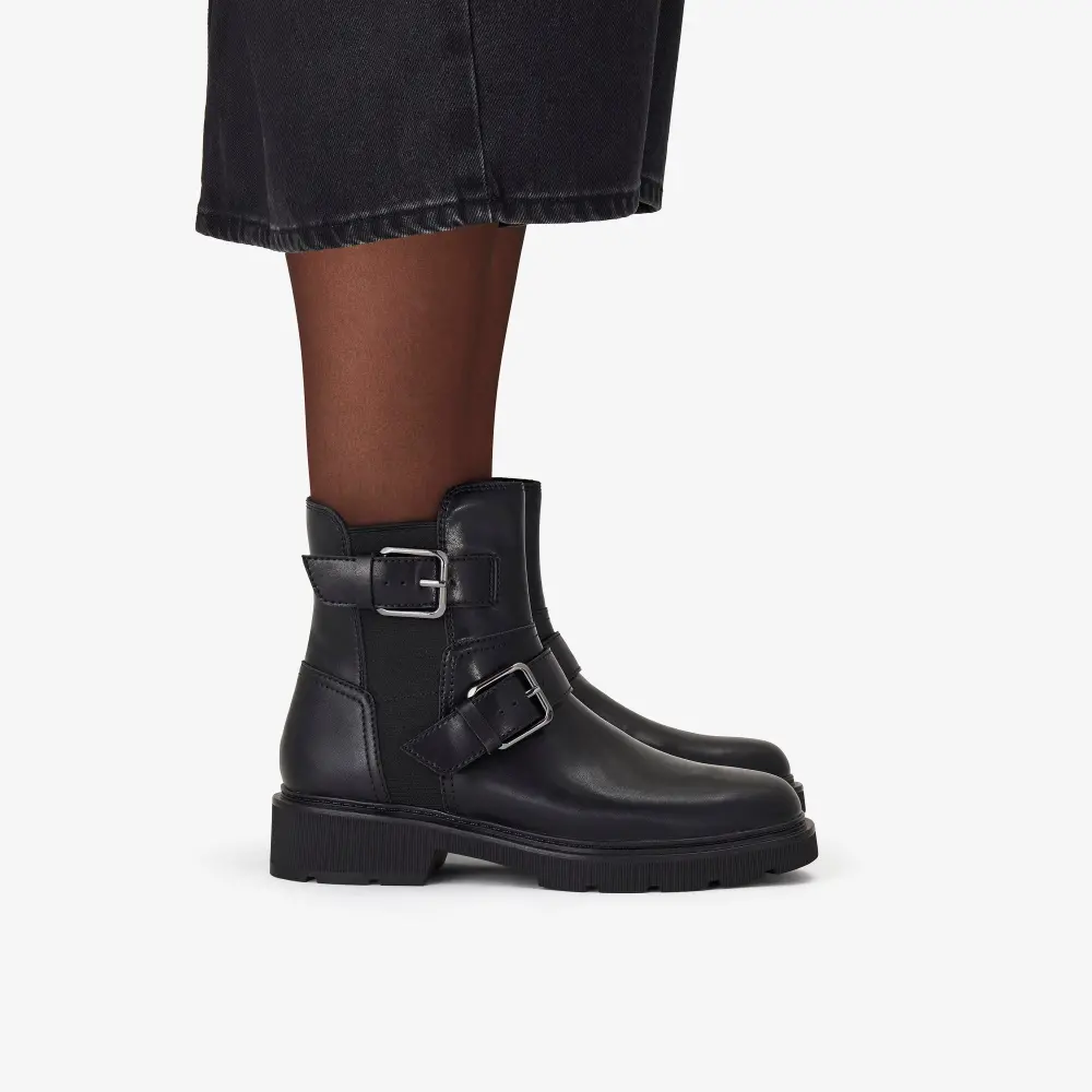 Schwarze Damen-Ankle-Boots aus Leder von Lauryl Bay online