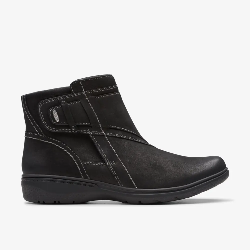 Schwarze Nubuk-Ankle-Boots im Carleigh-Stil für Damen online